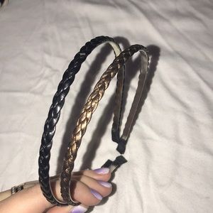 Braided metal headbands